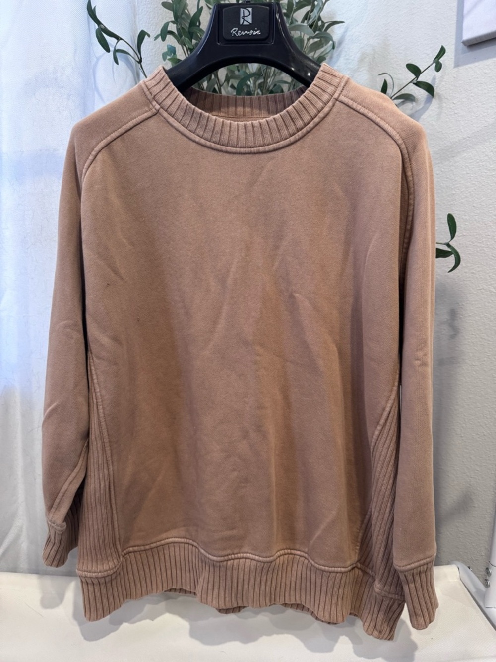 aerie Tan Crewneck Pullover